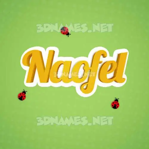 naofel in Ladybugs style - 3D name wallpaper naofel in Ladybugs style - 3D name wallpaper