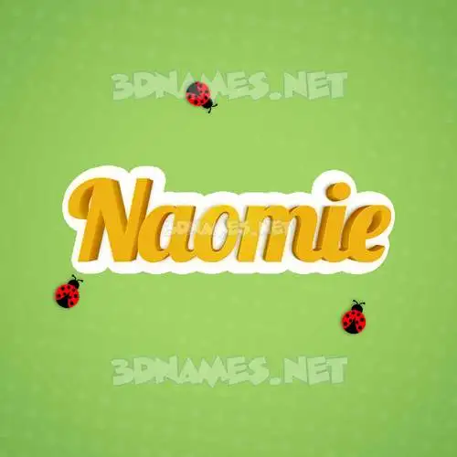 naomie in Ladybugs style - 3D name wallpaper naomie in Ladybugs style - 3D name wallpaper