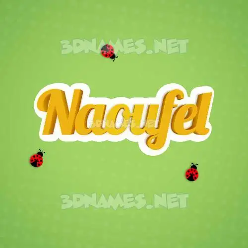 naoufel in Ladybugs style - 3D name wallpaper naoufel in Ladybugs style - 3D name wallpaper