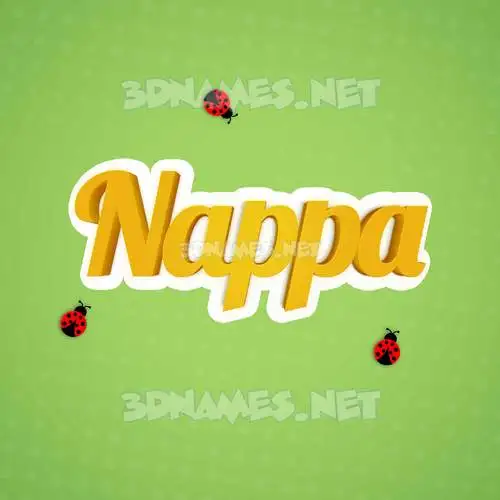 nappa in Ladybugs style - 3D name wallpaper