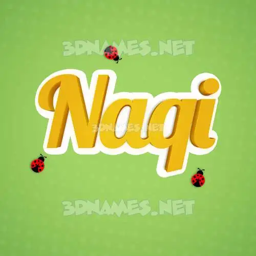 naqi in Ladybugs style - 3D name wallpaper naqi in Ladybugs style - 3D name wallpaper
