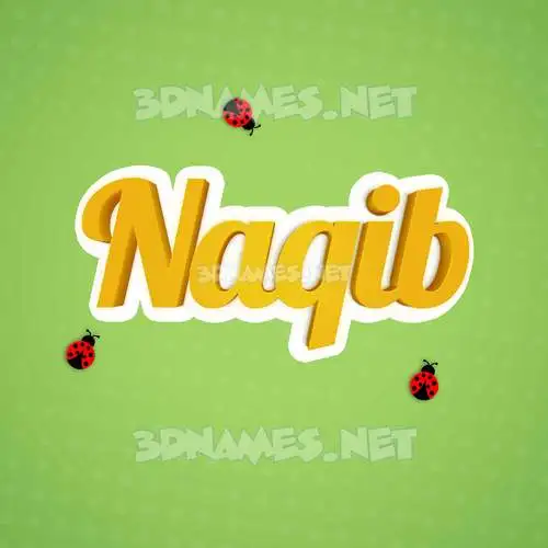 naqib in Ladybugs style - 3D name wallpaper naqib in Ladybugs style - 3D name wallpaper