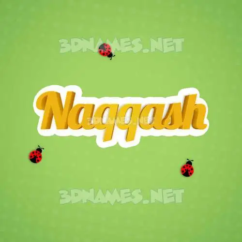 naqqash in Ladybugs style - 3D name wallpaper naqqash in Ladybugs style - 3D name wallpaper