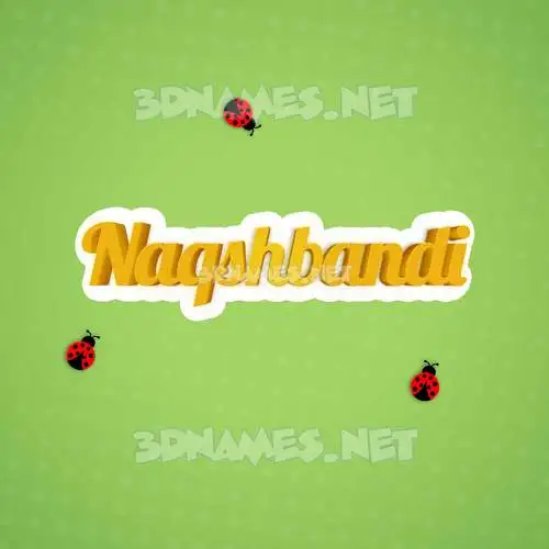 naqshbandi in Ladybugs style - 3D name wallpaper naqshbandi in Ladybugs style - 3D name wallpaper
