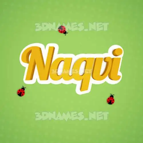 naqvi in Ladybugs style - 3D name wallpaper naqvi in Ladybugs style - 3D name wallpaper