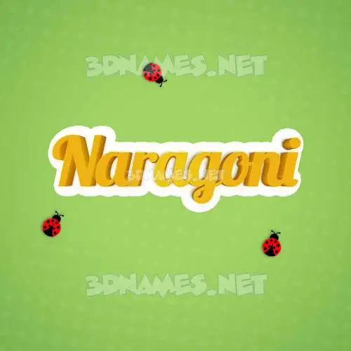 naragoni in Ladybugs style - 3D name wallpaper naragoni in Ladybugs style - 3D name wallpaper