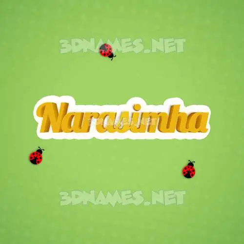 narasimha in Ladybugs style - 3D name wallpaper narasimha in Ladybugs style - 3D name wallpaper