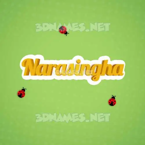 narasingha in Ladybugs style - 3D name wallpaper narasingha in Ladybugs style - 3D name wallpaper