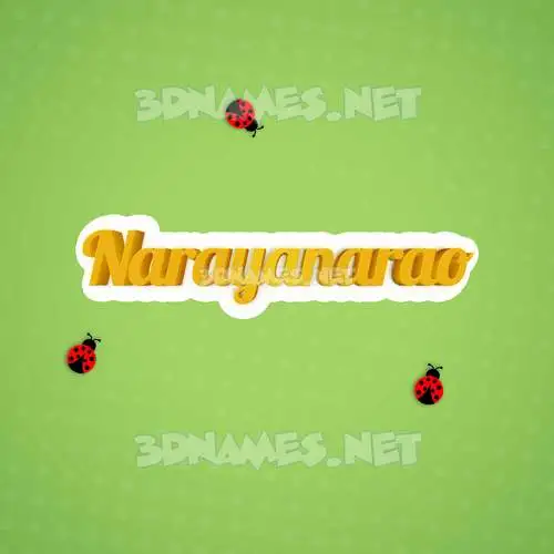 narayanarao in Ladybugs style - 3D name wallpaper narayanarao in Ladybugs style - 3D name wallpaper