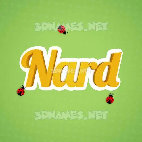 nard in Ladybugs style - 3D name wallpaper nard in Ladybugs style - 3D name wallpaper