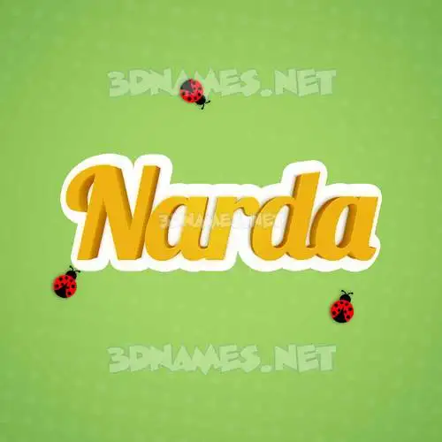 narda in Ladybugs style - 3D name wallpaper narda in Ladybugs style - 3D name wallpaper