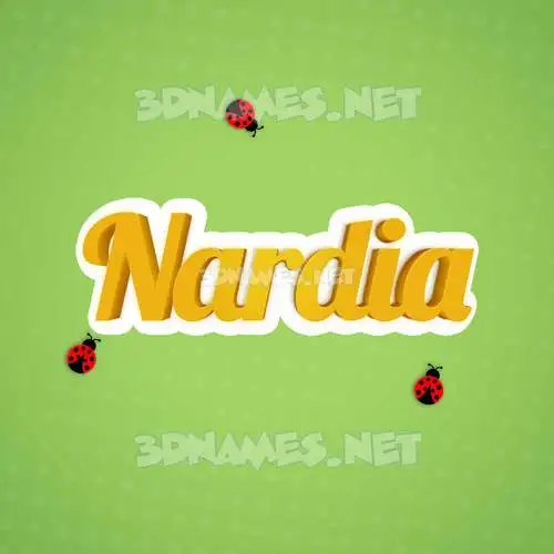 nardia in Ladybugs style - 3D name wallpaper nardia in Ladybugs style - 3D name wallpaper