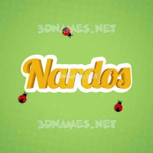 nardos in Ladybugs style - 3D name wallpaper nardos in Ladybugs style - 3D name wallpaper