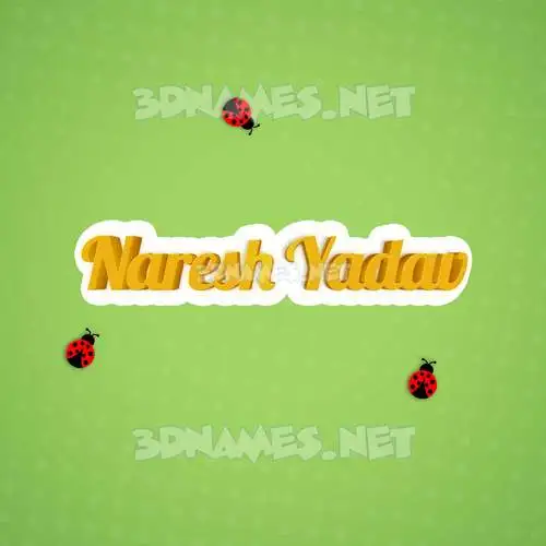 naresh yadav in Ladybugs style - 3D name wallpaper naresh yadav in Ladybugs style - 3D name wallpaper