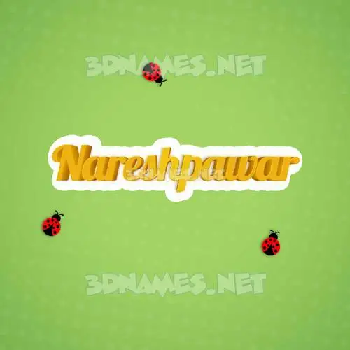 nareshpawar in Ladybugs style - 3D name wallpaper nareshpawar in Ladybugs style - 3D name wallpaper