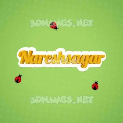 nareshsagar in Ladybugs style - 3D name wallpaper nareshsagar in Ladybugs style - 3D name wallpaper