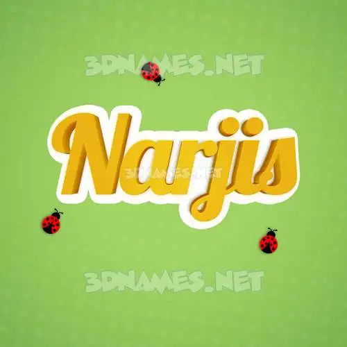 narjis in Ladybugs style - 3D name wallpaper narjis in Ladybugs style - 3D name wallpaper