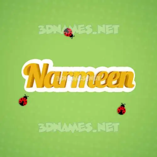 narmeen in Ladybugs style - 3D name wallpaper narmeen in Ladybugs style - 3D name wallpaper