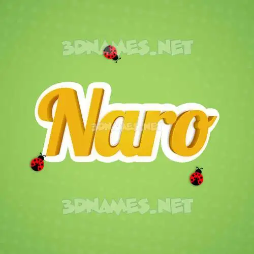 naro in Ladybugs style - 3D name wallpaper naro in Ladybugs style - 3D name wallpaper