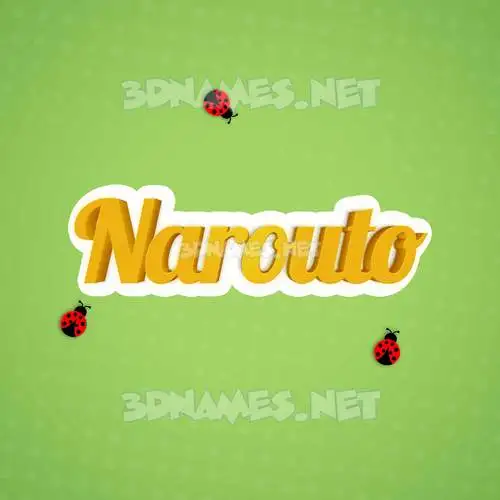 narouto in Ladybugs style - 3D name wallpaper narouto in Ladybugs style - 3D name wallpaper