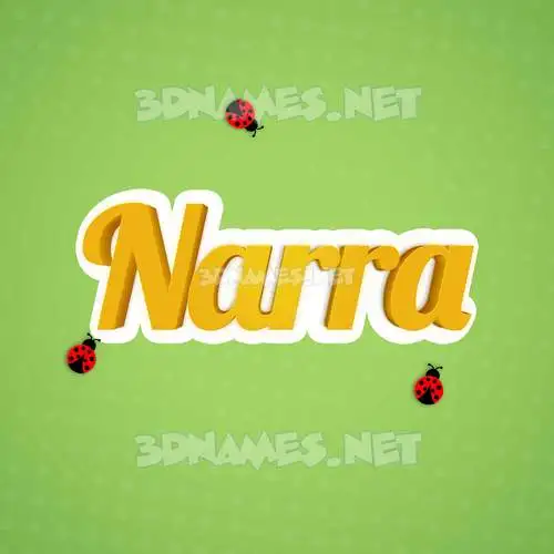 narra in Ladybugs style - 3D name wallpaper narra in Ladybugs style - 3D name wallpaper