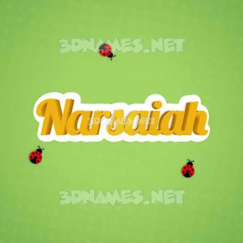 narsaiah in Ladybugs style - 3D name wallpaper narsaiah in Ladybugs style - 3D name wallpaper