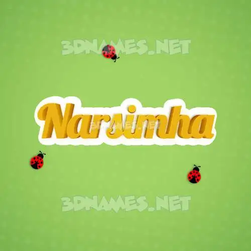narsimha in Ladybugs style - 3D name wallpaper narsimha in Ladybugs style - 3D name wallpaper