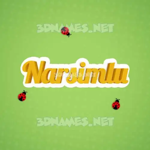 narsimlu in Ladybugs style - 3D name wallpaper narsimlu in Ladybugs style - 3D name wallpaper