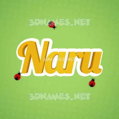 naru in Ladybugs style - 3D name wallpaper naru in Ladybugs style - 3D name wallpaper