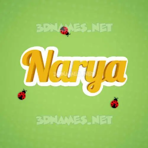 narya in Ladybugs style - 3D name wallpaper narya in Ladybugs style - 3D name wallpaper