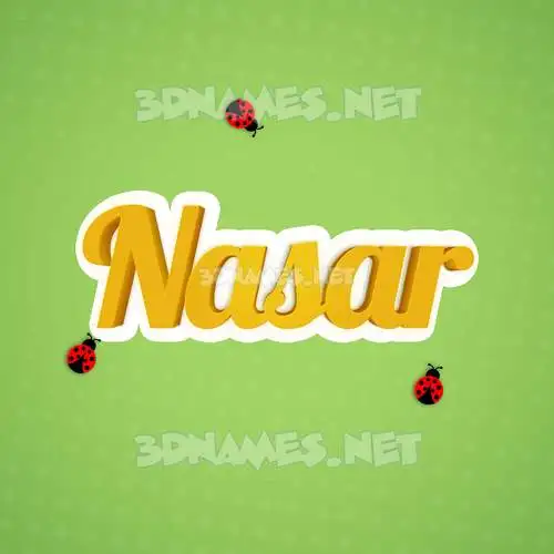 nasar in Ladybugs style - 3D name wallpaper nasar in Ladybugs style - 3D name wallpaper
