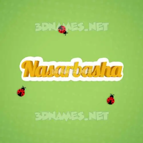 nasarbasha in Ladybugs style - 3D name wallpaper nasarbasha in Ladybugs style - 3D name wallpaper