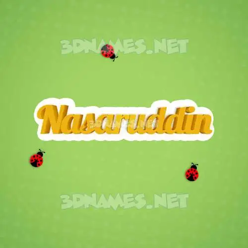 nasaruddin in Ladybugs style - 3D name wallpaper nasaruddin in Ladybugs style - 3D name wallpaper