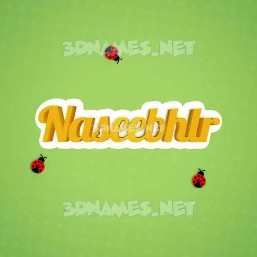 naseebhlr in Ladybugs style - 3D name wallpaper naseebhlr in Ladybugs style - 3D name wallpaper