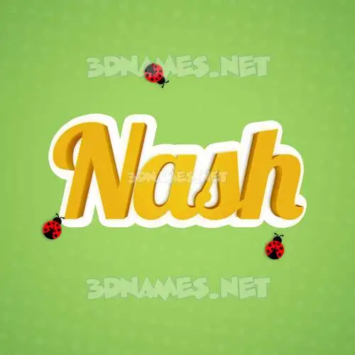 nash in Ladybugs style - 3D name wallpaper nash in Ladybugs style - 3D name wallpaper