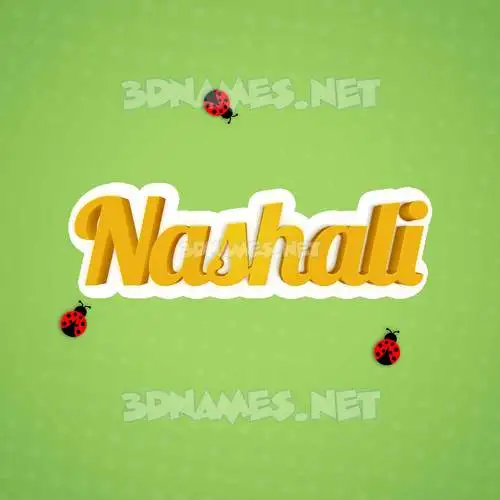 nashali in Ladybugs style - 3D name wallpaper nashali in Ladybugs style - 3D name wallpaper
