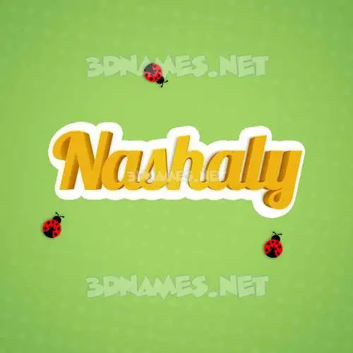 nashaly in Ladybugs style - 3D name wallpaper nashaly in Ladybugs style - 3D name wallpaper