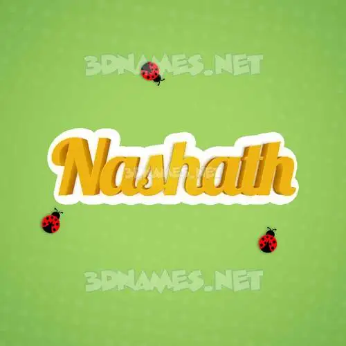 nashath in Ladybugs style - 3D name wallpaper nashath in Ladybugs style - 3D name wallpaper