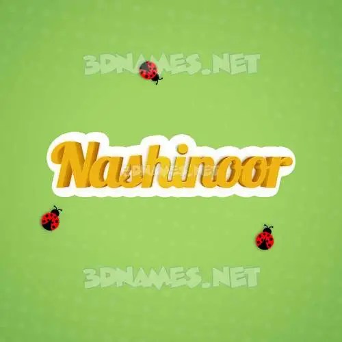 nashinoor in Ladybugs style - 3D name wallpaper