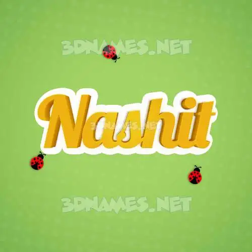 nashit in Ladybugs style - 3D name wallpaper nashit in Ladybugs style - 3D name wallpaper