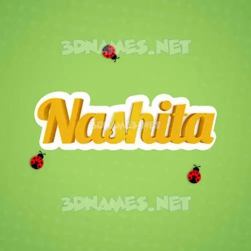 nashita in Ladybugs style - 3D name wallpaper nashita in Ladybugs style - 3D name wallpaper