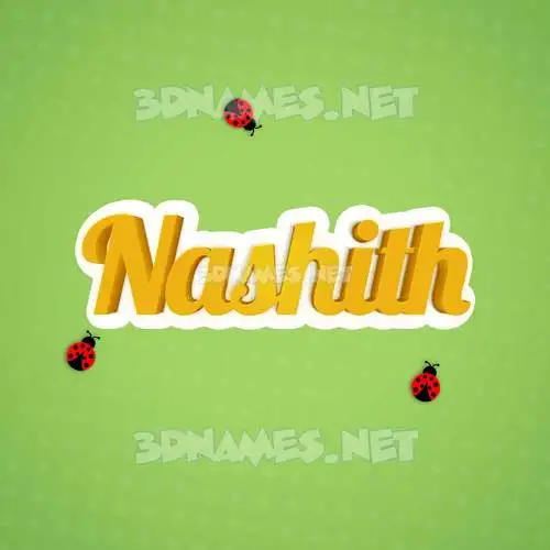 nashith in Ladybugs style - 3D name wallpaper nashith in Ladybugs style - 3D name wallpaper