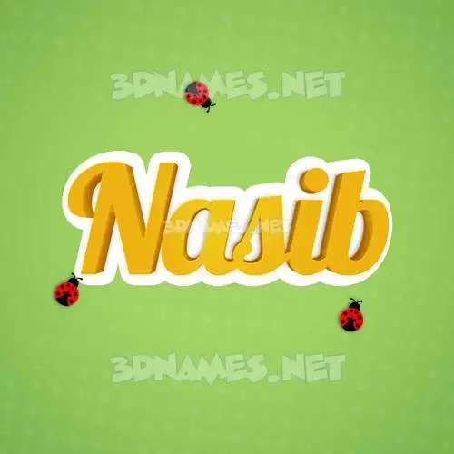 nasib in Ladybugs style - 3D name wallpaper nasib in Ladybugs style - 3D name wallpaper