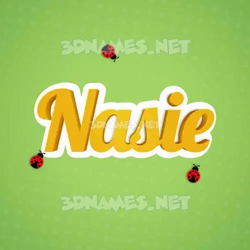 nasie in Ladybugs style - 3D name wallpaper nasie in Ladybugs style - 3D name wallpaper