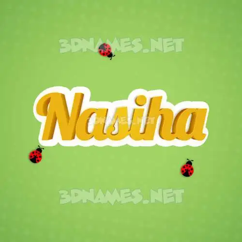 nasiha in Ladybugs style - 3D name wallpaper nasiha in Ladybugs style - 3D name wallpaper