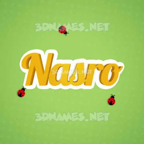 nasro in Ladybugs style - 3D name wallpaper nasro in Ladybugs style - 3D name wallpaper