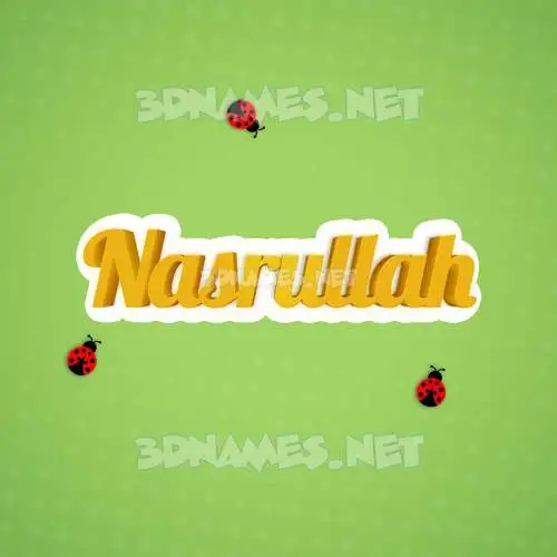 nasrullah in Ladybugs style - 3D name wallpaper nasrullah in Ladybugs style - 3D name wallpaper
