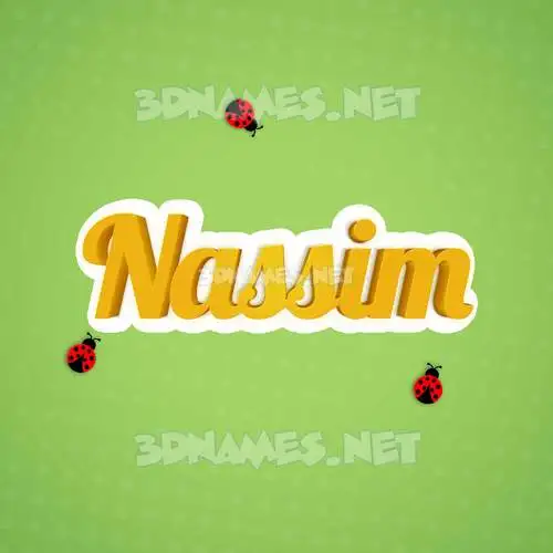 nassim in Ladybugs style - 3D name wallpaper nassim in Ladybugs style - 3D name wallpaper