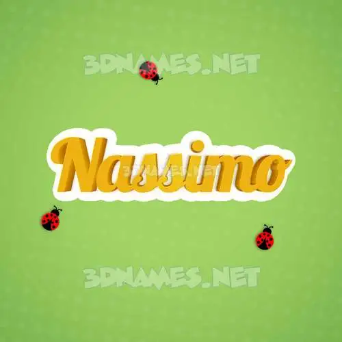 nassimo in Ladybugs style - 3D name wallpaper nassimo in Ladybugs style - 3D name wallpaper