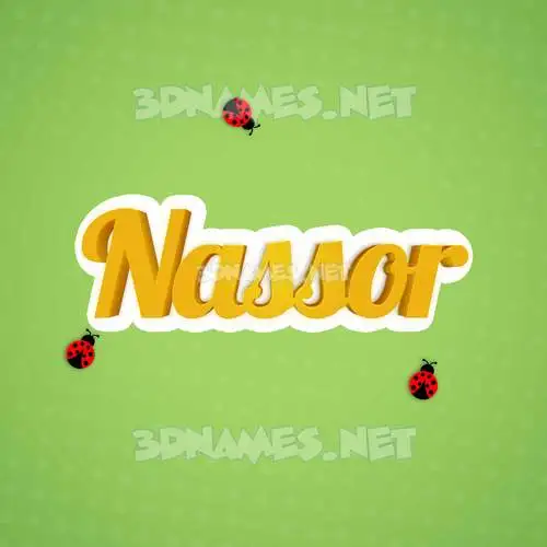 nassor in Ladybugs style - 3D name wallpaper nassor in Ladybugs style - 3D name wallpaper